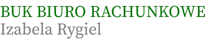 Buk Biuro Rachunkowe Izabela Rygiel Logo